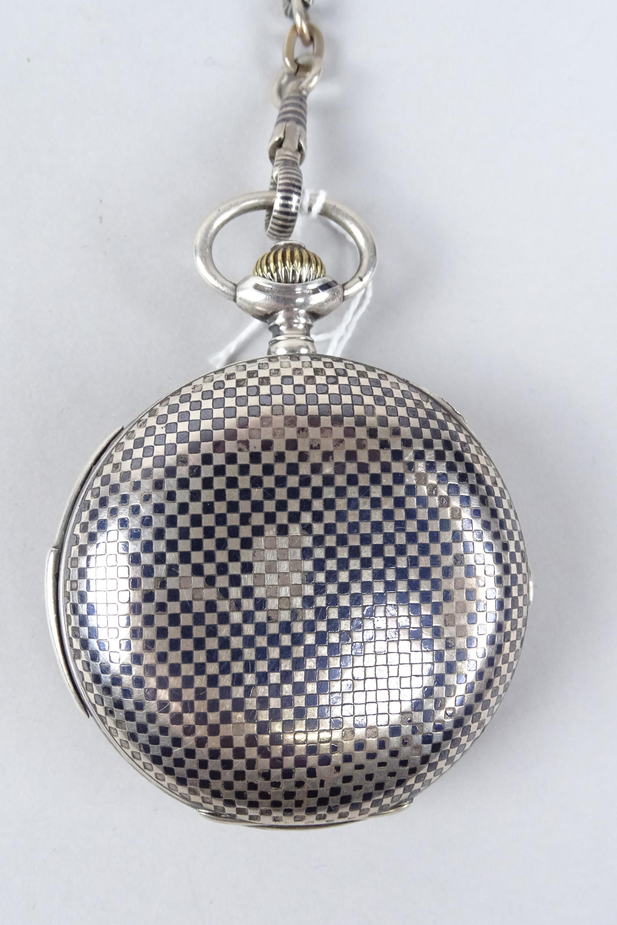 Bijou : Montre De Gousset En Argent Mouvement à Remontoir 8  : Dont De Col , Tavannes , .  Ds L Et En Etat