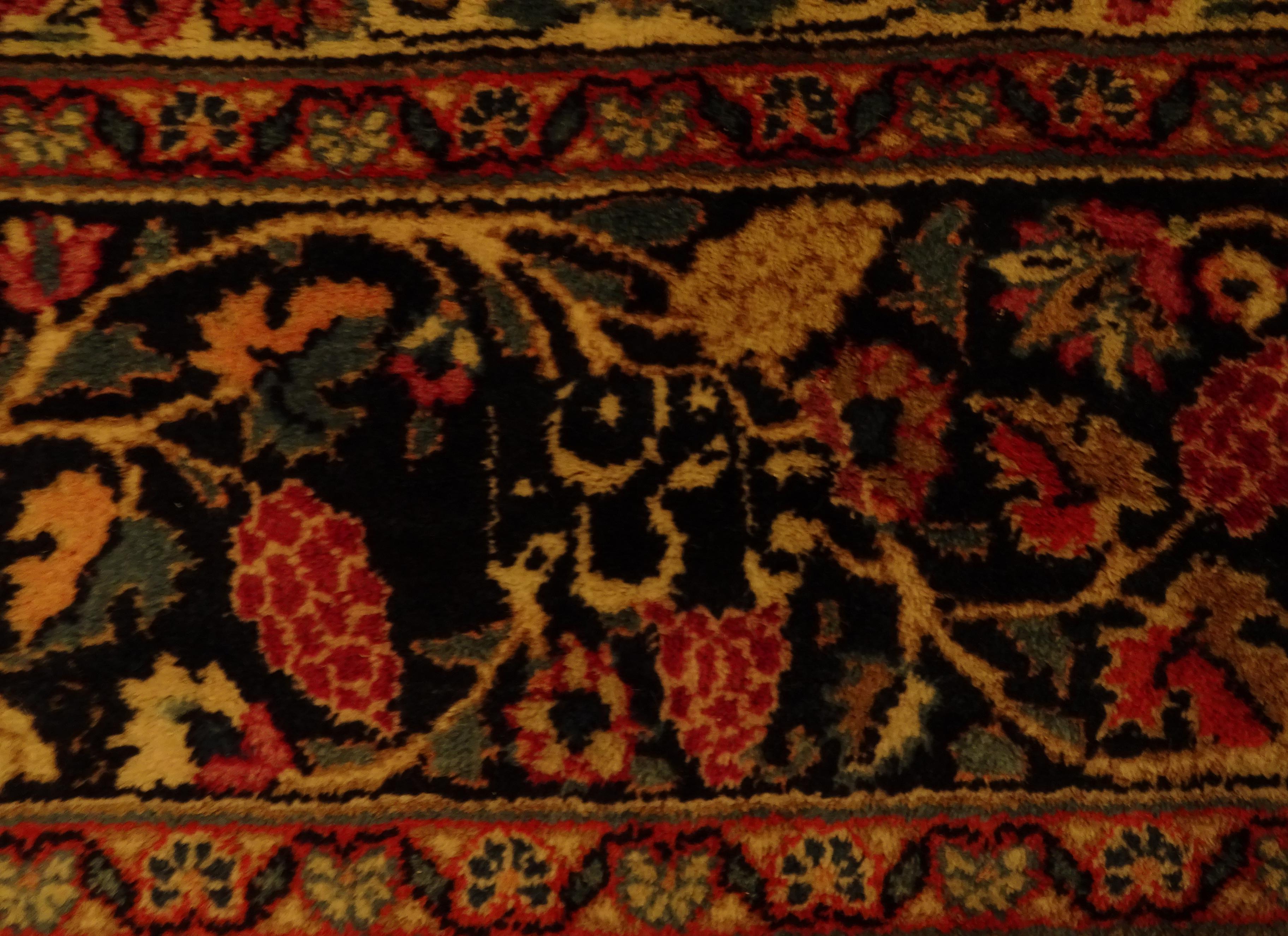 Grand Tapis D'Orient Vintage Noué Main - 178x120 Cm - Tapis Marocain Fait Main