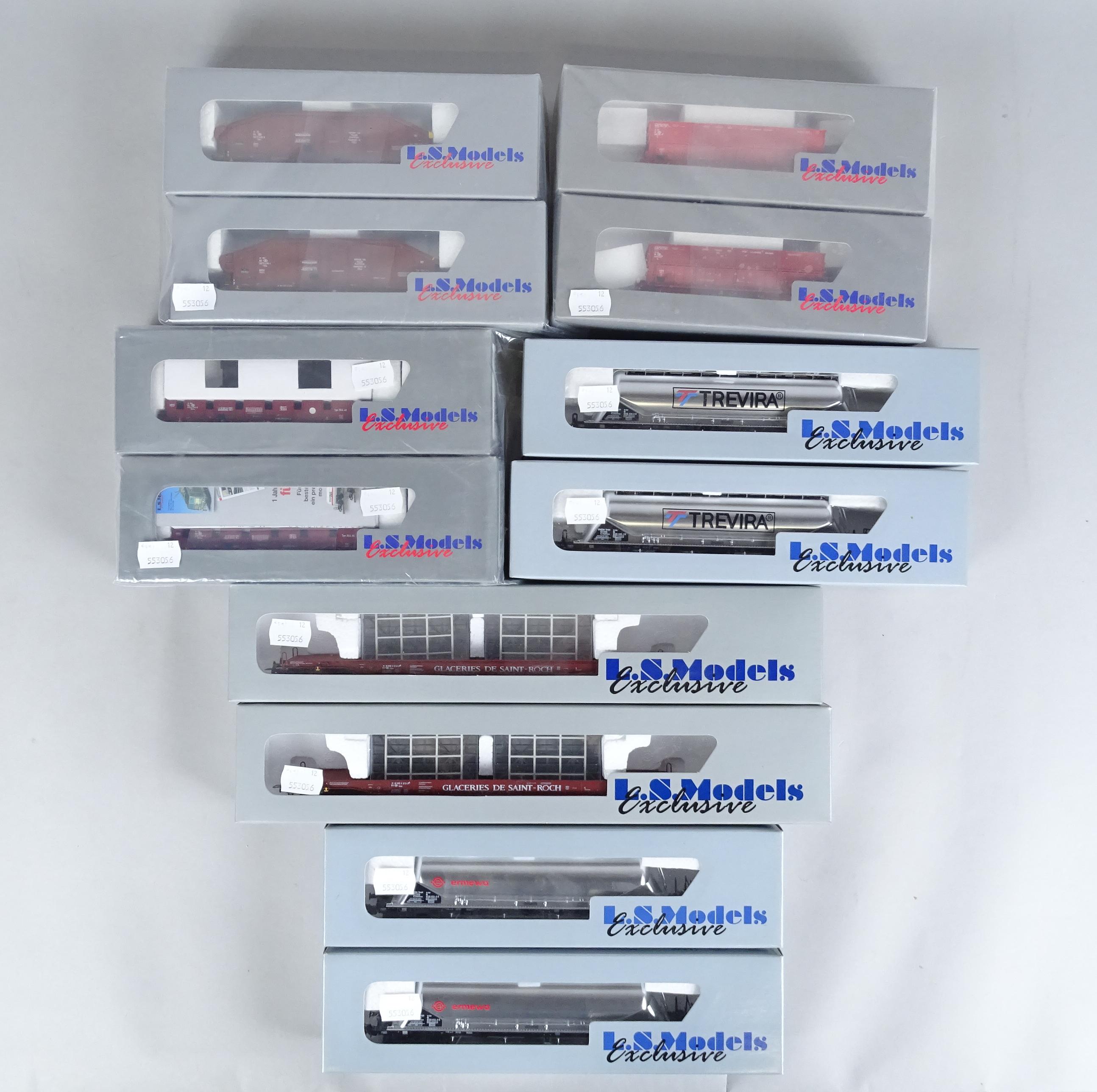 Jouet Train Ls Models Exclusive Ho Wagons Marchandises Sncb12 Fab