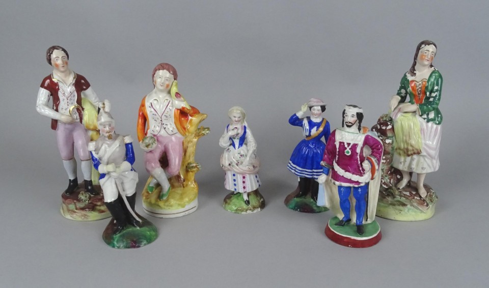 Figurine en faïence de Staffordshire 'Princess Royal & Frk of Prussia