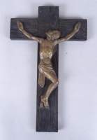 Sculpture religieuse Bronze - Christ en croix - signé TINEL Franz
