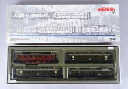Jouet : Train MARKLIN H0 : 2860 coffret de la DR motrice électrique EP5 21534 et 3 voitures voyageurs