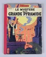 BD : Edgar P. Jacobs Lombard : BLAKE ET MORTIMER Le mystère de la grande pyramide T2 Horus EO 1955 (Bon état général , tâches int ss point Tintin)