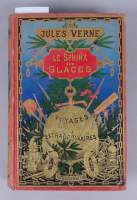 Livre : VERNE Jules , Le Sphinx des glaces , Voyages extraordinaires , 68 ill par Roux , Bib d'éduc et de récré Paris Hetzel , ... tranches dorées/catalogue nouveautés 1895 - 97