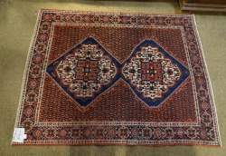 Tapis d'Orient noué main AFCHAR 190x150cm