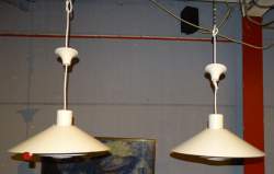 Luminaire: Paire de suspensions (cp) -Trapez- designer Christian HVIDT éd.Nordis