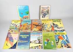 BD : Lot de BD EO et Rééd (12pcs) (état passable à dans l'état) dont Rééd Secret de l'espadon T1 1955 Rééd Grand défi 59 EO Chevaliers de . 67 EO Schtroumphette 67..