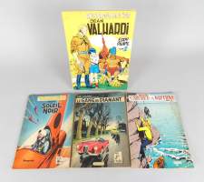 BD : Valhardi éd DUPUIS EO (3) (ext usure d'usage , coin soleil noir coupé , int bon état gen) : Soleil noir 1958 Gang...1958 Secret de... 1961+ Rétrospective T2