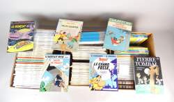 BD(160) : Lot de bandes dessinées (Bon état) dont Gaston(1 Ds l'état) , Pierre Tombal , Quick et Flupke , Astérix , Scrameustache , Agent 212 , ...