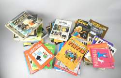 BD : Univers Tintin (+/ - 49pcs) dont BD , des hors série , albums du film , album de jeux , hebdomadaires , Quick et Flupke.