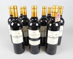 Vin : Montfollet Le Valentin (10pcs) Côtes de Bourg 75cl : 1 Altus 2015 + 8 bouteilles de 2015 + 1 bouteille de 2012