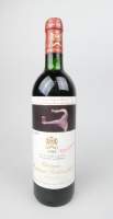 Vin : Bouteille de vin rouge Château Mouton Rothschild 1990 PAUILLAC - Hommage à Francis Bacon - 75cl