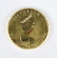 Collection de pièces de monnaie : Canada : 1 pièce en or 50 dollars 1986