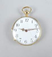 Bijou : Petite montre de gousset double cuvette en or jaune 18K mouvement à remontoir (en état)