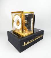 Horlogerie : Très rare pendule de démonstration/ publicitaire pour revendeur JAEGER LeCoultre modATMOS (fonctionnement partiel , bruit compresseur , à REVISER) s/secteur