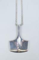 Bijou : Collier/chaine et pendentif en argent monogrammé D - A David ANDERSEN Norway