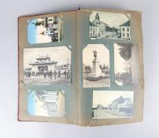 Collection de cartes postales : gros lot de CP Exposition de Charleroi beaucoup de costumes militaires? (1album)
