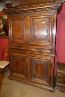 Meuble valenciennois 4 panneaux en châtaignier 2eme moitié 18eS