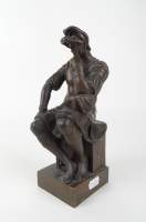 Sculpture : bronze - Laurent de Médicis - d'après Michel ANGE avec cachet de fondeur LUPPENS Henry