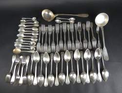 Argenterie : Lot de couverts en argent