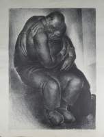 Estampe : Lithographie - Retour du fils prodigue - N° 223/300 signé CARTE Anto