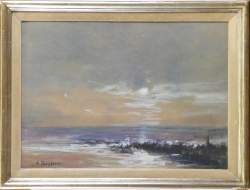 Tableau : Technique mixte - Marine - signé BASTIEN Alfred