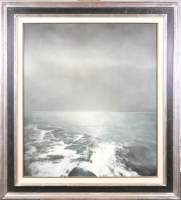 Tableau HST - La Mer du Nord - daté au dos 80 signé MACKOWIAK Erwin