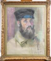 Tableau Pastel/papier - Portrait de soldat / Göttingen - daté 1918 signé VERDICKT Gisleen