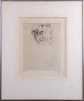 Estampe : Eau - forte sur papier Japon - Grotesques - N° 26/50 daté 1925 signé DE BRUYCKER Jules