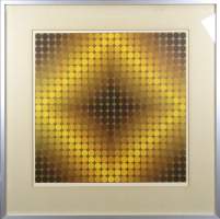 Estampe : Multiple couleurs attribué à VASARELY Victor