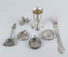 Argenterie : divers objets en argent