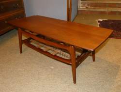 Meuble : Table basse (très bel état , pt ecl de bois) en Teck du Designer VAN TEEFFELEN Louis