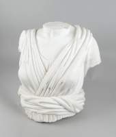 Sculpture : Buste ancien à l'antique en marbre blanc de Carrare - Diane chasseresse -