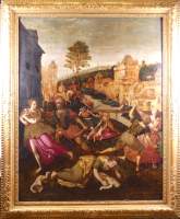 Tableau HSB - Massacre des Innocents - école Pays - Bas ou Allemagne fin 16e/déb 17eS