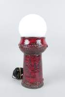 Luminaire : Céramique de DOUR lampe de bureau monogrammé TB BATAILLE Thérèse