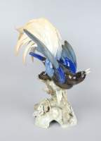 Céramique : Oiseau de paradis en porcelaine (pt ecl) cachet Germany Kunstabteilung