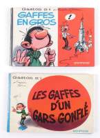 BD : Gaston DUPUIS EO format à l'italienne (2) : N4 Gaffes en gros 1965 (Bon état , collant dos) + N5 Gaffes Gars gonflé 67 (correct , collant dos , désolidarisé)