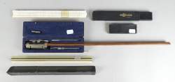 Objet : Compas à verge (charron) E.O. Richter & Co Pracision + 2 lattes A.W. Faber