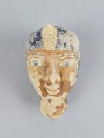 Sculpture : Terre cuite (usure , lacunes) - tête egyptienne - bas empire Egypte