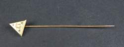 Bijou : Epingle de cravate - Chiffre 13 - en or jaune 18K