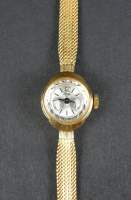 Bijou : Montre bracelet de dame HELBI en or jaune 18K mouvement à remontoir (en état)