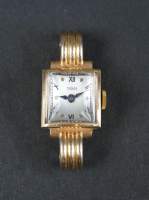 Bijou : Montre de dame THALES boitier en or jaune 18K mouvement à remontoir (en état)
