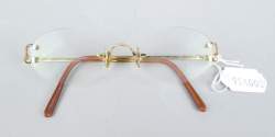 Mode : Paire de lunettes de vue Cartier (bel état , mq signature revers des branches) ref 3004130 taille 135 sans la boite