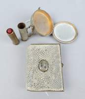 Objet : Carnet de bal et minaudière en galuchat