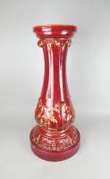 Céramique: Colonne en faïence (pt ecl) cachet SARREGUEMINES H:88cm