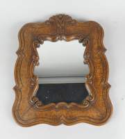 Meuble: Miroir en chêne sculpté 46x37cm