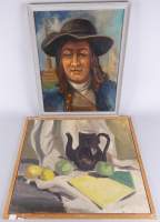 Tableau -portrait- (2) signés LIENAUX Fernand