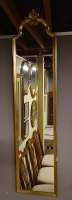 Meuble: Miroir doré 128x30cm