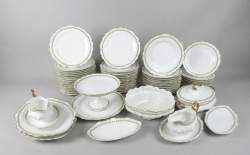 Céramique: Service en porcelaine de Limoges décor de guirlande de lierre (+/-60p