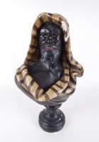 Sculpture: Buste Orientaliste en plâtre (acc, mq) H:58cm